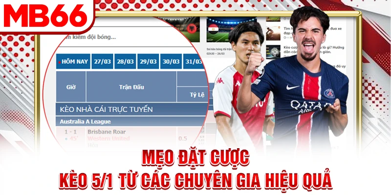 Mẹo đặt cược kèo 5/1 từ các chuyên gia hiệu quả