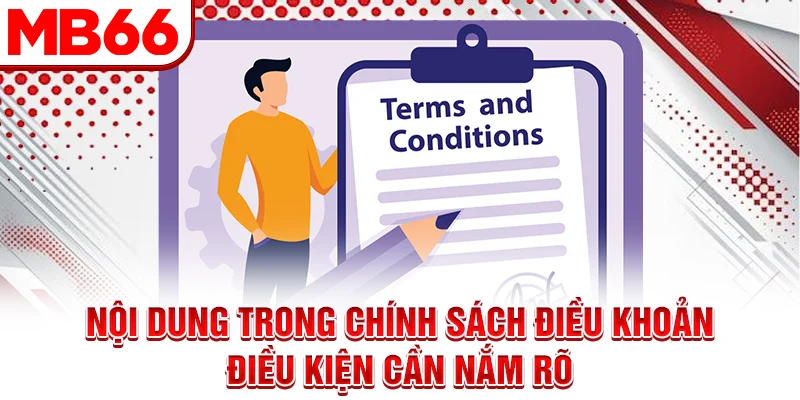 Nội dung trong chính sách điều khoản điều kiện cần nắm rõ
